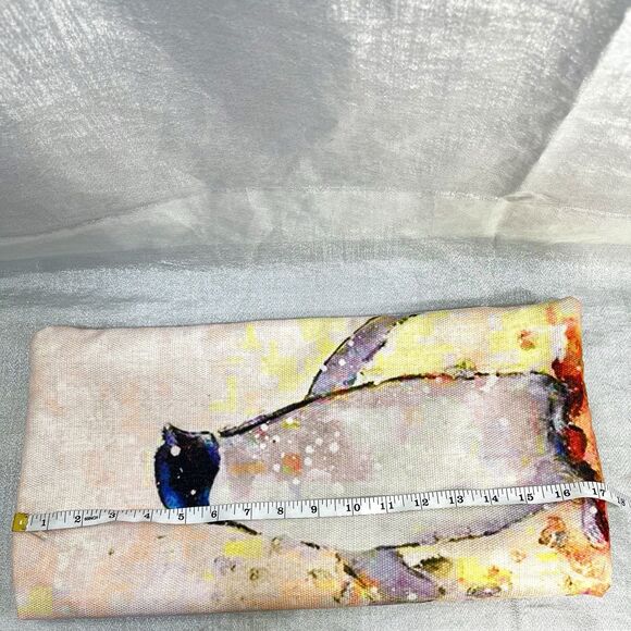 Penquins Watercolor Throw Pillow Cover Modern Square 17x17 - Picture 6 of 6